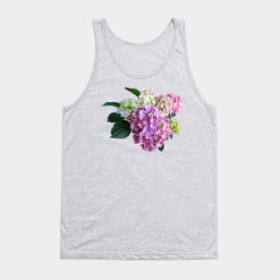 Hydrangeas - Pastel Hydrangea Tank Top